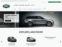 Tablet Screenshot of landroverbluffcity.com